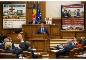 Parlamentul a adoptat în prima lectură Legea privind lanțurile scurte de aprovizionare cu produse agroalimentare