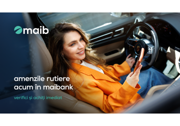O nouă funcționalitate în maibank: utilizatorii pot verifica și achita amenzile rutiere direct din aplicație