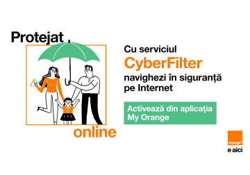 CyberFilter – noul serviciu Orange care te protejează pe Internet