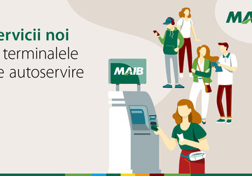 Terminalele de autoservire MAIB – mai multe servicii, mai rapid și mai comod 
